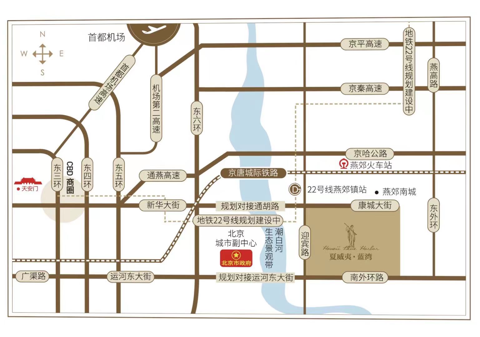 夏威夷蓝湾交通图 